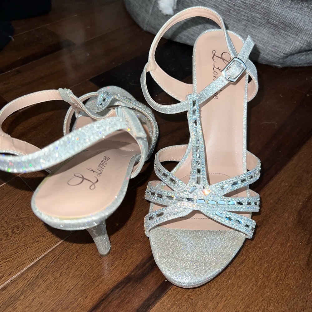 Sparkly Silver Shoes
